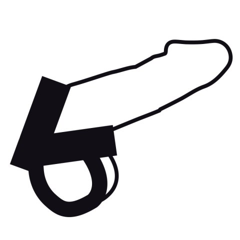 Darkness skorzany pierścień regulowany z metalowymi detalami uniwersalny