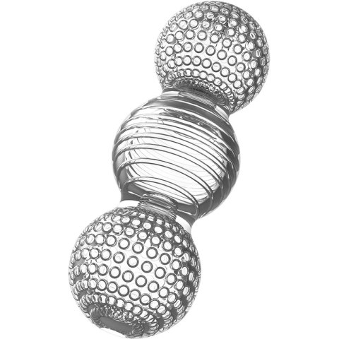 JAMYJOB TENSEK 2 - Transparentna maszyna intymna z wypustkami TPE