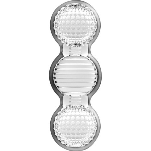 JAMYJOB TENSEK 2 - Transparentna maszyna intymna z wypustkami TPE