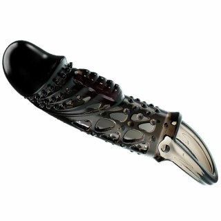 Pretty Love Cecelia Czarny Rękaw Wibrujący Wydłużający z Pętlą