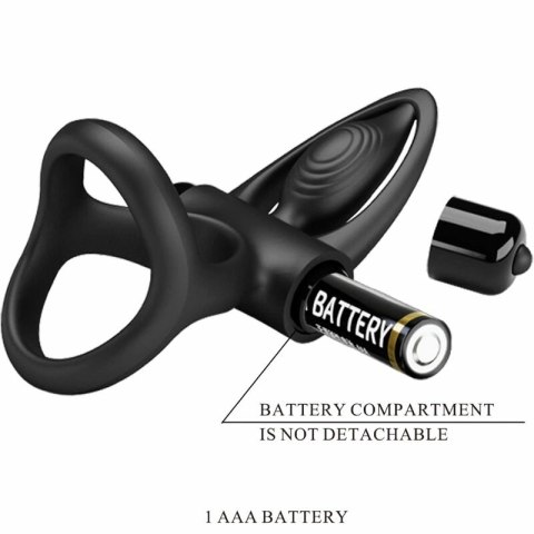 Pretty Love Pierścień Wibrujący 10 Trybow Czarny Silikonowy