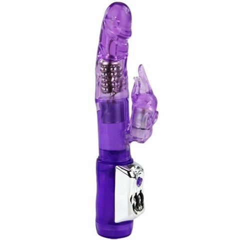 Baile Super Sex Rabbit - wibrator rotacyjny z systemem podwojnych koralikow 23 cm