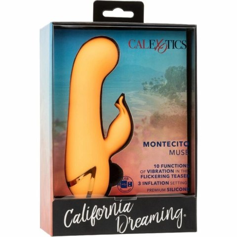 CalExotics Montecito Muse Orange - wielofunkcyjny stymulator z systemem pompowania