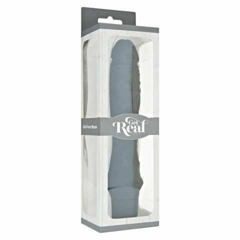 Get Real Classic Black - silikonowy model wibracyjny, duży rozmiar 24,9 cm