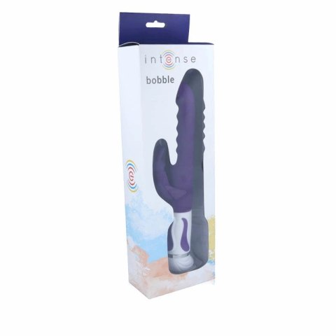 Intense Bobble Liliowy - Wibrator Silikonowy z Rotacją 27 cm
