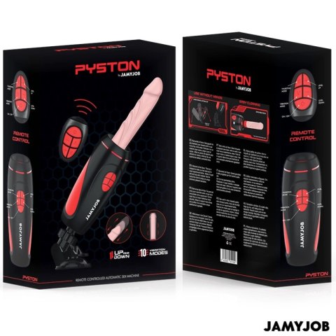 Jamyjob Pyston Base Automatyczne Urządzenie Intymne z Pilotem 21,5 cm