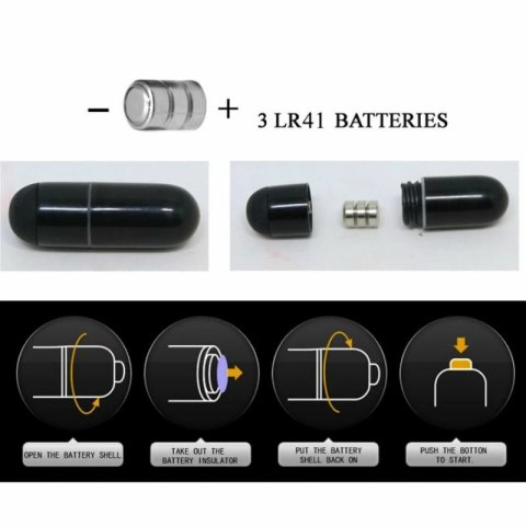 Pretty Love Esther czarny pierścień wibrujący ze stymulatorem silikonowym