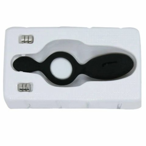 Pretty Love Ethel - silikonowy pierścień wibrujący z punktowym stymulatorem, czarny