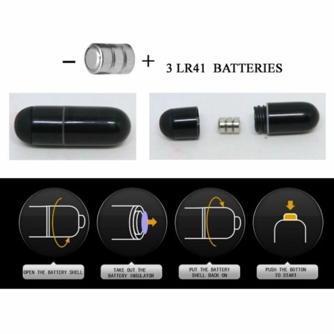 Pretty Love Podwojny Pierścień Wibrujący Silikonowy Czarny