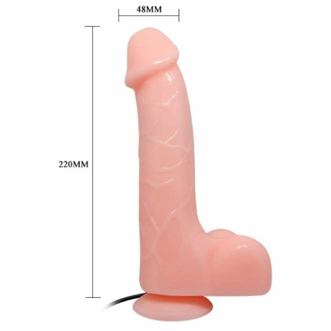 Baile Barbara 22 cm - wibrujące urządzenie intymne z przyssawką, PVC