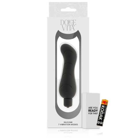 Dolce Vita G-Spot czarny silikonowy model 7 trybow 122x40mm