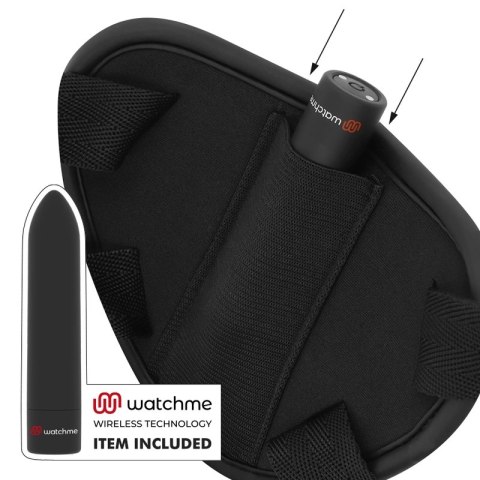 Fetish Submissive Cyber Strap L - Uprząż z pilotem WatchMe, silikon