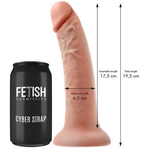 Fetish Submissive Cyber Strap M - Uprząż z pilotem WATCHME, silikonowa