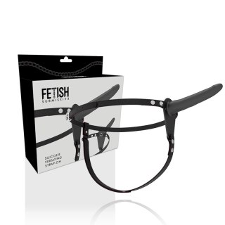 Fetish Submissive Harness Black - Uprząż Intymna z Wibracją 15 cm