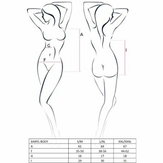 Passion Daryl Body Czarny L/XL - Nowoczesna Bielizna Premium