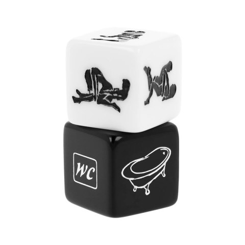 Fetish Submissive Dice - Zestaw kości do wyboru pozycji i miejsca 2 cm