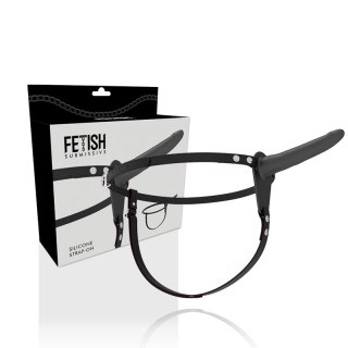 Fetish Submissive Harness silikonowy czarny 15 cm uniwersalny