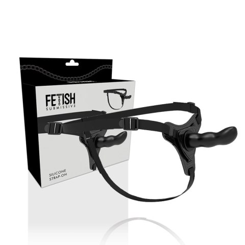 Fetish Submissive Harness silikonowy czarny 16 cm anatomiczny model