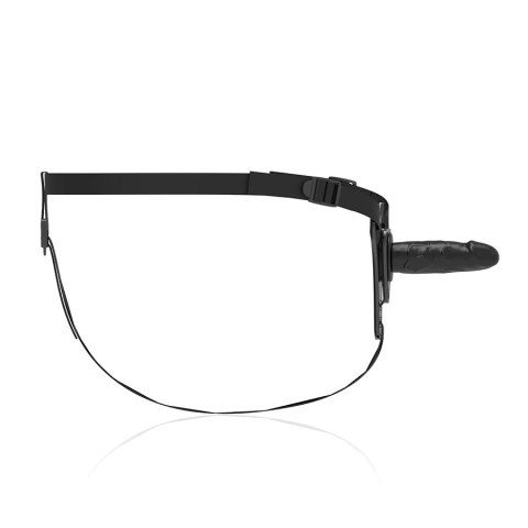 Fetish Submissive Uprząż silikonowa czarna 15 cm - uniwersalny rozmiar