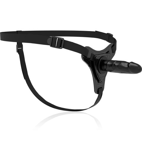 Fetish Submissive Uprząż silikonowa czarna 15 cm - uniwersalny rozmiar