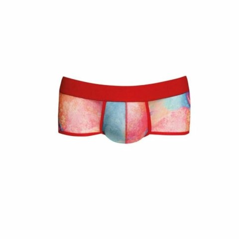 Anais Men Falcon Boxer Brief S bananowy wzor, lycra, komfortowy pas