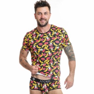 Anais Men T-shirt Bananowy S - Lycra, Dopasowany Kroj, Nadruk Banany