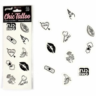 Secret Play Chic Tattoo Zestaw 10 Tatuaży Tymczasowych Candy