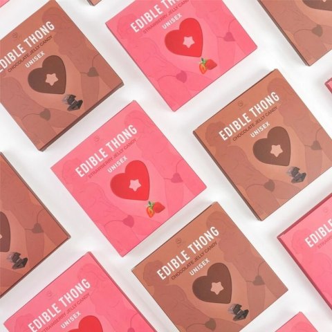 Secret Play STRINGI JADALNE Truskawkowe Unisex Serce Elastyczne