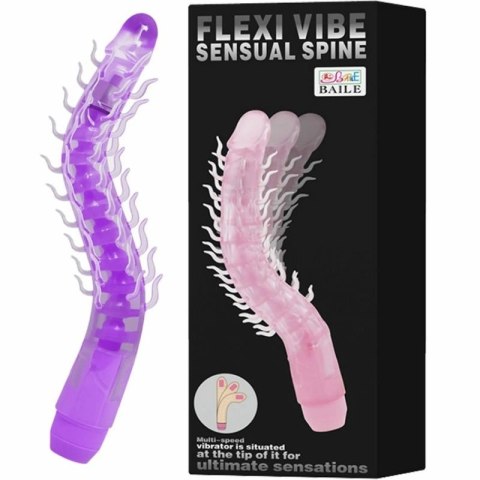 Baile Flexi Vibe Liliowy 23,5 cm - Elastyczny Model Wibrujący