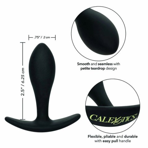 CalExotics Boundless Slim Plug silikonowy model smukły 7,5x2 cm czarny