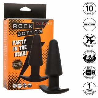 CalExotics Rock Bottom Stożkowa Sonda Wibracyjna 10 Trybow Czarna Silikon