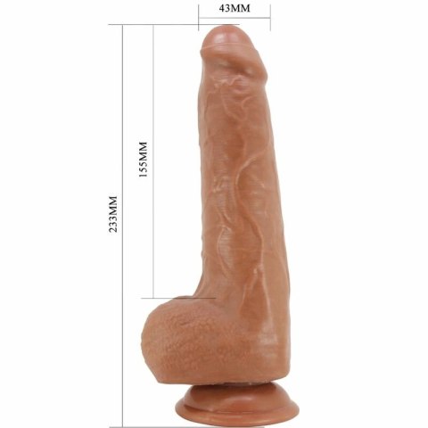 Pretty Love Draco Model 2 Flesh 23 cm - anatomiczna forma z przyssawką