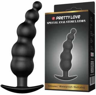 Pretty Love Korek silikonowy anatomiczny czarny 11,8 cm