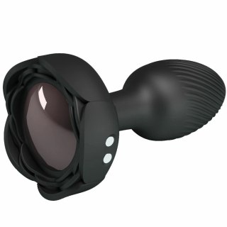 Pretty Love Olman Plug z LED, silikonowy, czarny, 8,8 cm