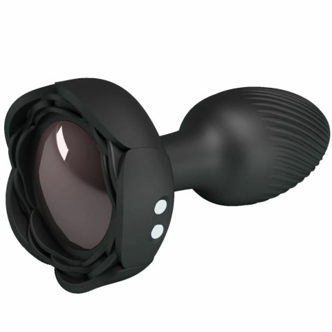 Pretty Love Olman Plug z LED, silikonowy, czarny, 8,8 cm