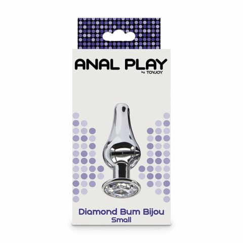 TOYJOY Diamond Bum Bijou Small - aluminiowy model z kryształem srebrnym