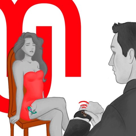 WatchMe Zegarek Sterujący Bezprzewodowy Czarny-Miedziany IPX7