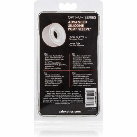 CalExotics Advanced tuleja silikonowa do pompki, przezroczysta, 7,5x3,25cm