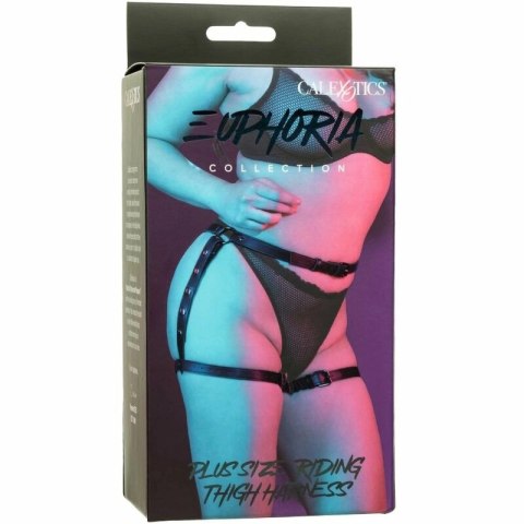 CalExotics Euphoria Multi Chain uprząż na udo Plus Size welur/skora