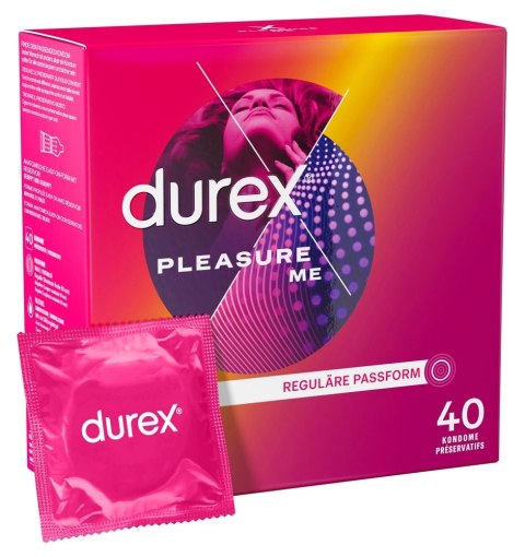 Durex Pleasure Me 40 szt. - prezerwatywy z teksturowaną powierzchnią