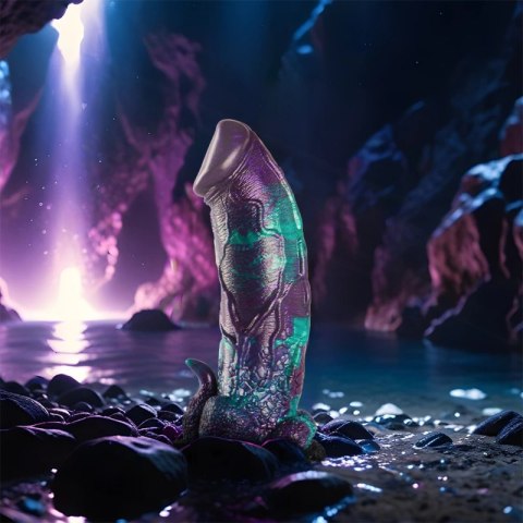 EPIC Cybersilicock Bazylisk Model Podwojnie Łuskowany Duży Silikonowy 215mm