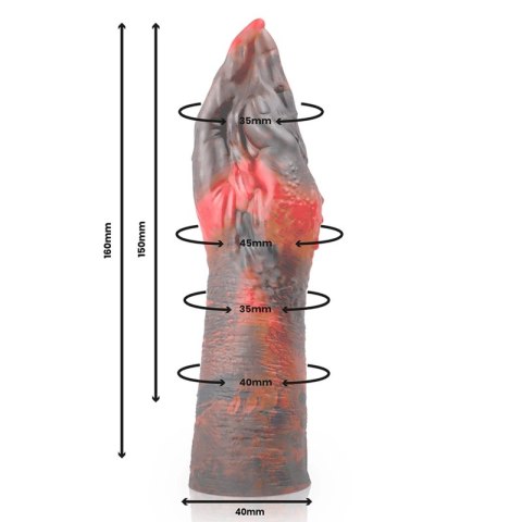 EPIC Lilith S silikonowa maszyna intymna 16 cm - czarna