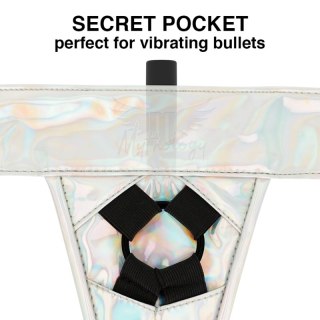 MYTHOLOGY Fantasy Harness Opalizujący L/XL - regulowane szelki vegan