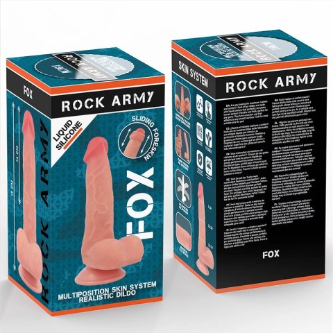 Rockarmy Liquid Silicone Fox 19 cm - model silikonowy z przyssawką