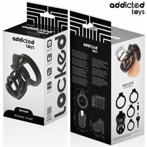 Addicted Toys Locked - system blokujący, stalowy, 8,5 cm, rozmiar M