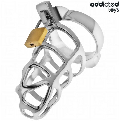 Addicted Toys Silver Lock S - metalowy system kontroli intymnej, rozmiar S
