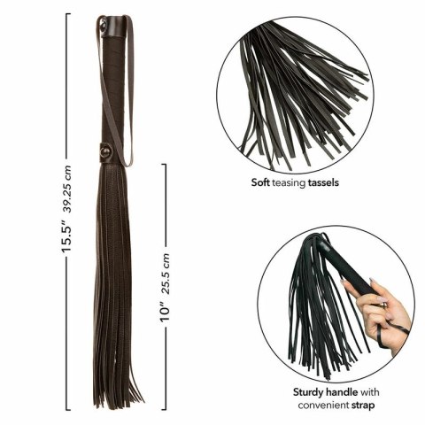 CalExotics Nocturnal Flogger czarny - wytrzymały model skorzany