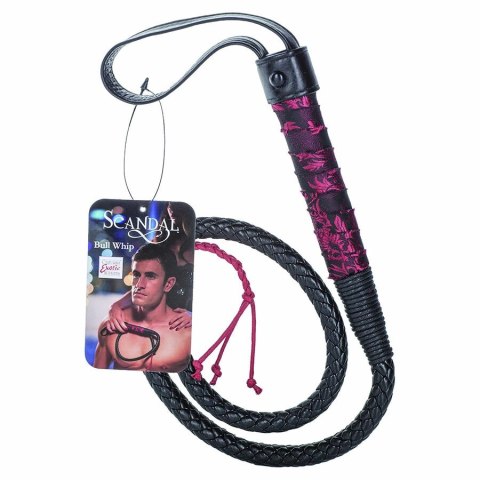 CalExotics Scandal Bull Tail Whip czarno-czerwony, 104 cm
