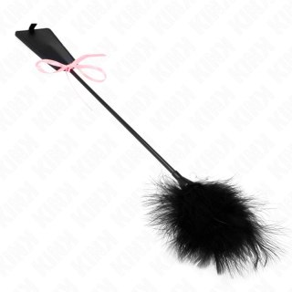 KINK Duster z Piorkiem i Rożową Kulą, Wstążkowy, 49 cm