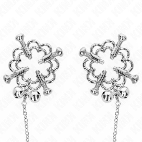 KINK Metalowe Zaciski na Sutki z Łańcuchem - Regulacja i Styl